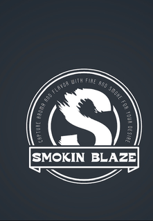 S SMOKIN BLAZE CAPTURE AROMA AND FLAVOR WITH FIRE AND SMOKE FOR YOUR DESIRE trademark