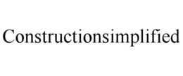 CONSTRUCTIONSIMPLIFIED trademark