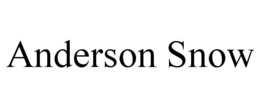 ANDERSON SNOW trademark