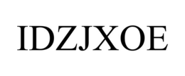 IDZJXOE trademark