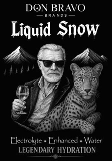 DON BRAVO BRANDS LIQUID SNOW ELECTROLYTE ENHANCED WATER LEGENDARY HYDRATION trademark
