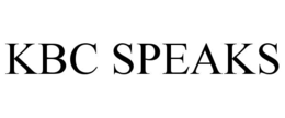KBC SPEAKS trademark