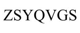 ZSYQVGS trademark