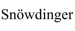 SNÖWDINGER trademark