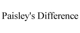 PAISLEY'S DIFFERENCE trademark