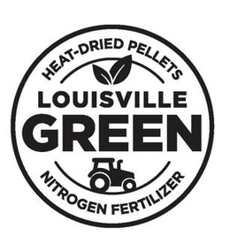 HEAT-DRIED PELLETS LOUISVILLE GREEN NITROGEN FERTILIZER trademark