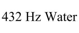 432 HZ WATER trademark
