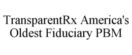 TRANSPARENTRX AMERICA'S OLDEST FIDUCIARY PBM trademark
