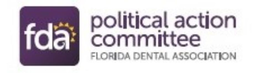 FDA POLITICAL ACTION COMMITTEE FLORIDA DENTAL ASSOCIATION trademark