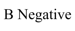 B NEGATIVE trademark