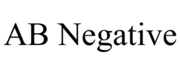 AB NEGATIVE trademark