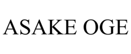 ASAKE OGE trademark