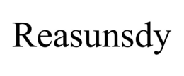REASUNSDY trademark