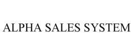 ALPHA SALES SYSTEM trademark