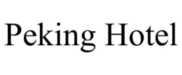 PEKING HOTEL trademark