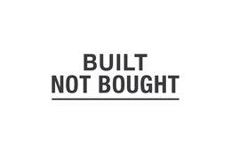 BUILT NOT BOUGHT trademark