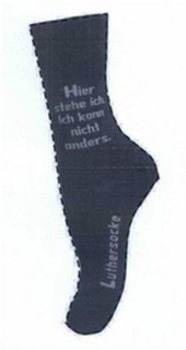 HIER STEHE ICH. ICH KANN NICHT ANDERS. LUTHERSOCKE trademark