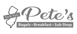 PORK ROLL PETE'S BAGELS  BREAKFAST  SUB SHOP trademark