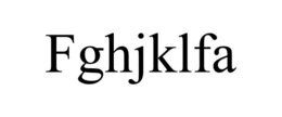 FGHJKLFA trademark