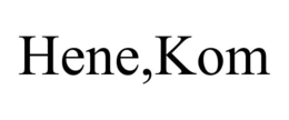 HENE,KOM trademark