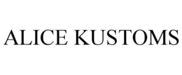 ALICE KUSTOMS trademark