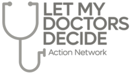 LET MY DOCTORS DECIDE ACTION NETWORK trademark