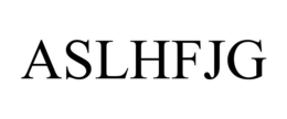 ASLHFJG trademark