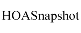 HOASNAPSHOT trademark