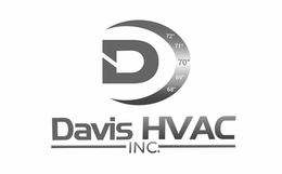 D DAVIS HVAC INC. 72° 71° 70° 69° 68° trademark