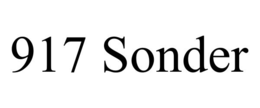 917 SONDER trademark