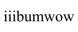 IIIBUMWOW trademark