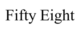 FIFTY EIGHT trademark