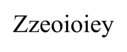 ZZEOIOIEY trademark