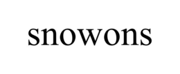 SNOWONS trademark
