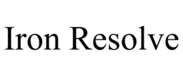 IRON RESOLVE trademark