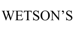 WETSON’S trademark