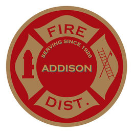 FIRE SERVING SINCE 1926 ADDISON DIST. 1 trademark