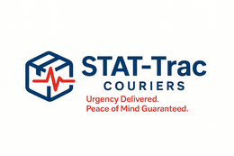 STAT-TRAC COURIERS URGENCY DELIVERED. PEACE OF MIND GUARANTEED. trademark