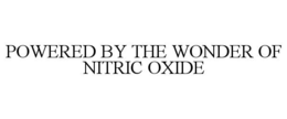 POWERED BY THE WONDER OF NITRIC OXIDE trademark