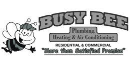 BUSY BEE PLUMBING, HEATING & AIR CONDITIONING RESIDENTIAL & COMMERCIAL "MORE THAN SATISFIED PROMISE" trademark
