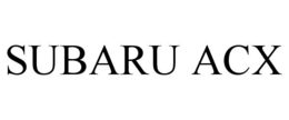 SUBARU ACX trademark