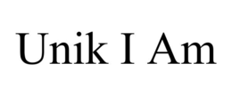 UNIK I AM trademark