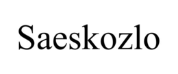 SAESKOZLO trademark