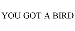 YOU GOT A BIRD trademark