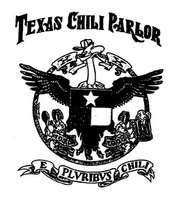 E PLVRIBVS CHILI TEXAS CHILI PARLOR trademark