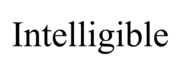INTELLIGIBLE trademark
