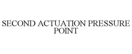 SECOND ACTUATION PRESSURE POINT trademark