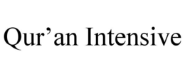 QUR’AN INTENSIVE trademark