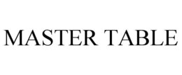 MASTER TABLE trademark