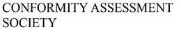 CONFORMITY ASSESSMENT SOCIETY trademark